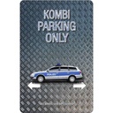 Blechschild 30x20 cm Kombi parking only Peilizo Parkplatzschild