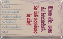 Blechschild 30x20 cm Nimm dir was du brauchst Liebe Dekoration