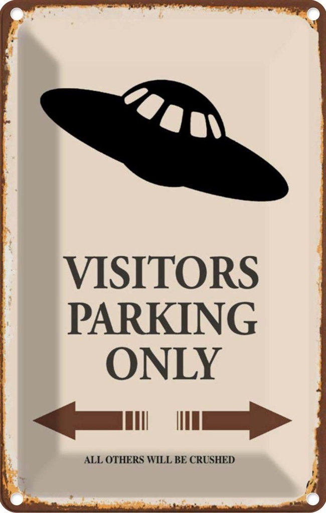 [LA-114512-2030] Blechschild 30x20 cm Visitors Parking only all others Parkplatzschild