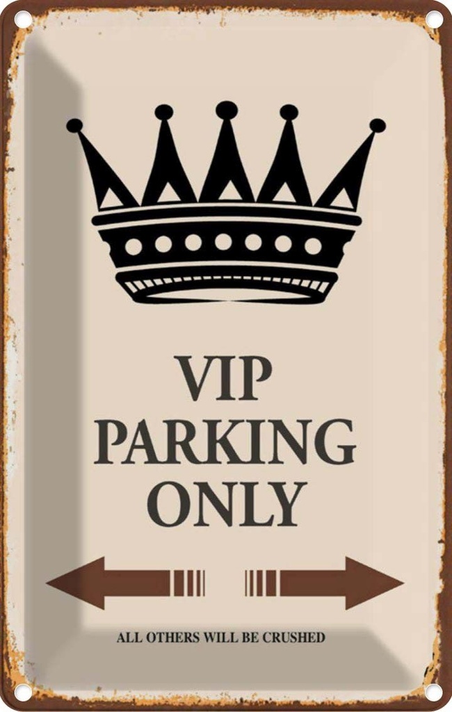 [LA-114518-2030] Blechschild 30x20 cm VIP Parking only all others Parkplatzschild
