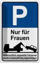 Blechschild 30x20 cm Nur für Frauen Männer