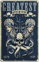 Blechschild 30x20 cm Pinup greatest adventure Pin Up