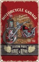 Blechschild 30x20 cm Motorrad Motorcycle Garage Service Auto Werkstatt