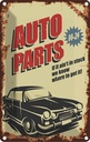 Blechschild 30x20 cm Auto Parts 00-24 Service Garage Werkstatt