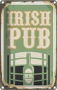 Blechschild 30x20 cm Irish pub Beer Bier Alkohol Essen Trinken Bar Club