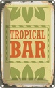 Blechschild 30x20 cm Alkohol Tropical Bar Sommer Essen Trinken Club