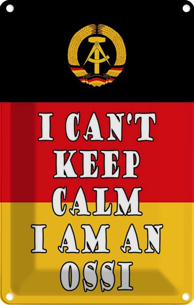 [LA-115133-2030] Blechschild 30x20 cm i cant Yoga keep calm am an ossi