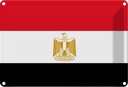 Blechschild 20x30 cm Ägyptens Egypt Flagge Fahne Wappen