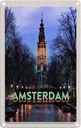 Blechschild 30x20 cm Amsterdam Reiseziel Munt Tower Bildmotiv Reisemotiv Abenteuer Reisen Urlaub