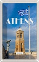 Blechschild 30x20 cm Athens Greece Flagge Akropolis Bildmotiv Reisemotiv Abenteuer Reisen Urlaub