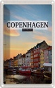 Blechschild 30x20 cm Copenhagen Denmark Sonnenuntergang Bildmotiv Reisemotiv Abenteuer Reisen Urlaub