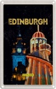 Blechschild 30x20 cm Edinburgh Scotland Nacht Lichter Abenteuer Reisen Urlaub