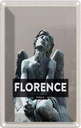 Blechschild 30x20 cm Florence Italy wehmütiger Engel Statue Bildmotiv Reisemotiv Abenteuer Reisen Urlaub