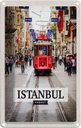 Blechschild 30x20 cm Istanbul Turkey Straßenbahn Reiseziel Bildmotiv Reisemotiv Abenteuer Reisen Urlaub