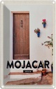 Blechschild 30x20 cm Mojacar Spain Spanien Hozltür Bildmotiv Reisemotiv Abenteuer Reisen Urlaub