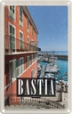 Blechschild 30x20 cm Retro Bastia Corsica Jachten Meer Bildmotiv Reisemotiv Abenteuer Reisen Urlaub