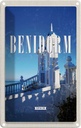 Blechschild 30x20 cm Retro Benidorm Spain Spanien Badeort Bildmotiv Reisemotiv Abenteuer Reisen Urlaub