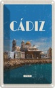 Blechschild 30x20 cm Retro Cadiz Spain Altstadt Meer Bildmotiv Reisemotiv Abenteuer Reisen Urlaub