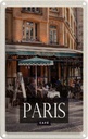 Blechschild 30x20 cm Paris Cafe Restaurant Bildmotiv Reisemotiv Abenteuer Reisen Urlaub