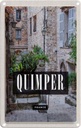 Blechschild 30x20 cm Quimper France Architektur Steinhaus Bildmotiv Reisemotiv Abenteuer Reisen Urlaub Häuser