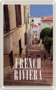 Blechschild 30x20 cm French Riviera Architektur Bildmotiv Reisemotiv Abenteuer Reisen Urlaub Häuser