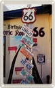 Blechschild 30x20 cm USA Amerika Urlaub Route 66 US Highway Bildmotiv Reisemotiv Abenteuer Reisen