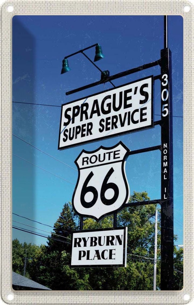 [LA-130811] Blechschild 30x20 cm USA Amerila Urlaub Route 66 Los Angeles Bildmotiv Reisemotiv Abenteuer Reisen