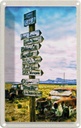 Blechschild 30x20 cm Amerika USA Urlaub Route 66 Oldtimer Gebirge Bildmotiv Reisemotiv Abenteuer Reisen