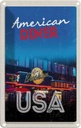 Blechschild 30x20 cm USA Broklyn Urlaub American Diner Restaurant Essen Bildmotiv Reisemotiv Abenteuer Reisen Amerika