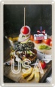 Blechschild 30x20 cm Amerika Burger USA Urlaub American Diner Fast Food Gerichte Bildmotiv Reisemotiv Abenteuer Reisen