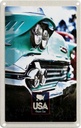 Blechschild 30x20 cm Amerika Oldtimer Urlaub grün Bildmotiv Reisemotiv Abenteuer Reisen USA