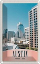 Blechschild 30x20 cm Austin Texas USA Urlaub Amerika Hochhaus Gebäude Bildmotiv Reisemotiv Abenteuer Reisen