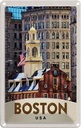 Blechschild 30x20 cm Amerika USA Urlaub Boston Architektur Bildmotiv Reisemotiv Abenteuer Reisen