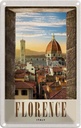 Blechschild 30x20 cm Florence Altstadt Architektur Kirche Bildmotiv Reisemotiv Abenteuer Reisen Urlaub Häuser