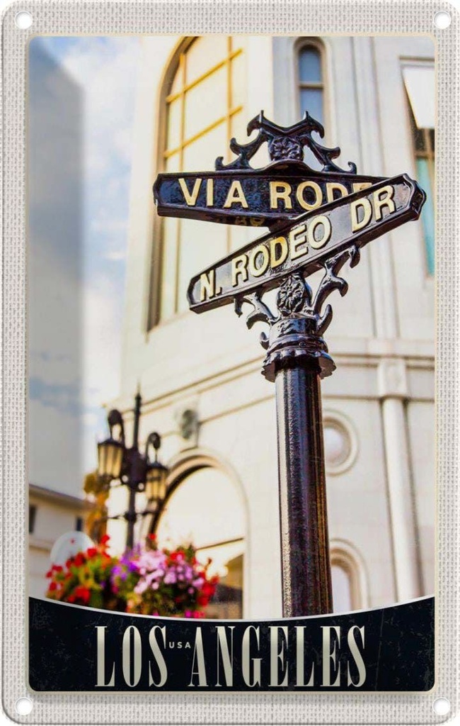 [LA-131072] Blechschild 30x20 cm Los Angeles USA Urlaub Amerika Trip Bildmotiv Reisemotiv Abenteuer Reisen