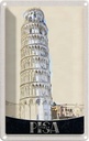 Blechschild 30x20 cm Pisa Italien Häuser Architektur Schiefer Turm Bildmotiv Reisemotiv Abenteuer Reisen Urlaub