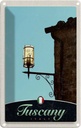 Blechschild 30x20 cm Toskana Italien Architektur Laterne Bildmotiv Reisemotiv Abenteuer Reisen Urlaub Häuser