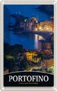 Blechschild 30x20 cm Portofino Italien Riviera Abend Bildmotiv Reisemotiv Abenteuer Reisen Urlaub