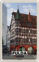 Blechschild 30x20 cm Fulda Altes Architektur Rathaus Bildmotiv Reisemotiv Abenteuer Reisen Urlaub Häuser