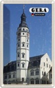 Blechschild 30x20 cm Gera Rathaus Architektur Altstadt Bildmotiv Reisemotiv Abenteuer Reisen Urlaub Häuser