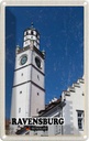 Blechschild 30x20 cm Ravensburg Blaserturm Architektur Bildmotiv Reisemotiv Abenteuer Reisen Urlaub Häuser