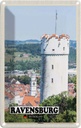 Blechschild 30x20 cm Ravensburg Mehlsack Architektur Bildmotiv Reisemotiv Abenteuer Reisen Urlaub Häuser