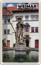 Blechschild 30x20 cm Weimar Neptunbrunnen Architektur Bildmotiv Reisemotiv Abenteuer Reisen Urlaub Häuser