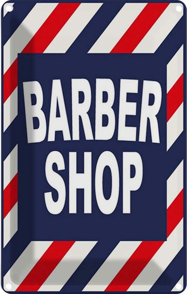 Blechschild 30x20 cm Barbershop Friesur