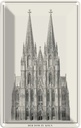 Blechschild 30x20 cm Zeichnung 20x30 Urlaub der Dom zu Köln Kölner Abenteuer Reisen