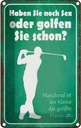 Blechschild 30x20 cm Haben Sie noch Sex oder golfen Spruch Zitat