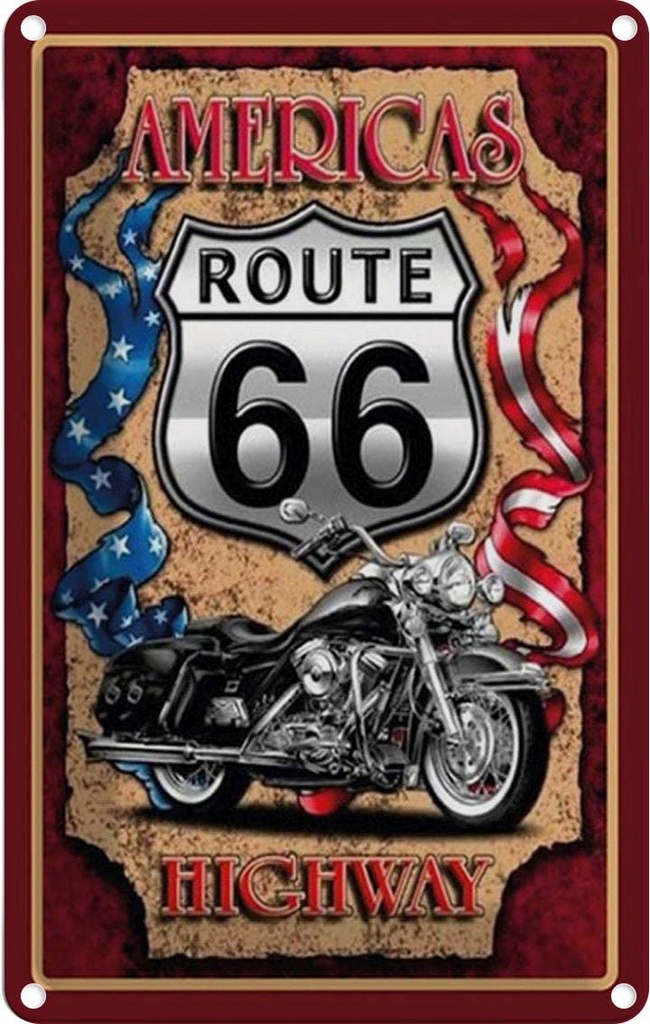 [LA-1784921] Blechschild 30x20 cm Americas Route 66 highway