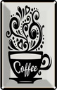 Blechschild 30x20 cm Coffee Kaffee