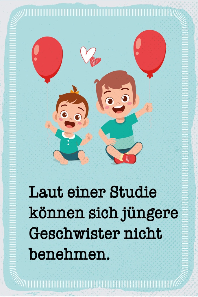 [LA-1809334] Blechschild 30x20 cm Studie können jüngere Geschwister nicht benehmen