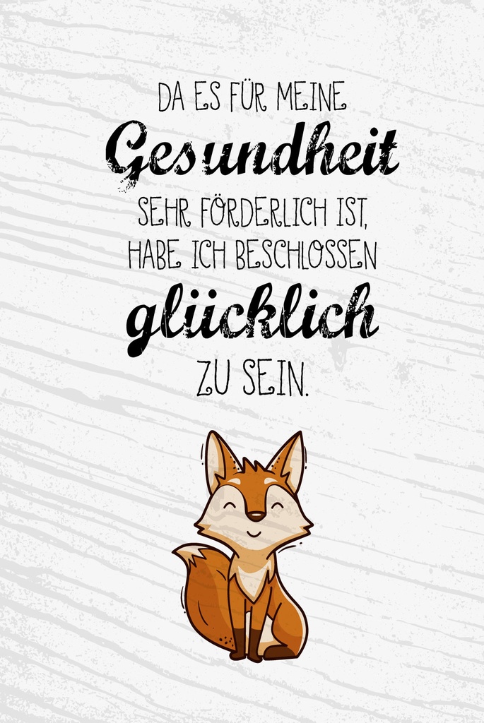 [LA-1809371] Blechschild 30x20 cm für Gesundheit förderlich glücklich zu sein